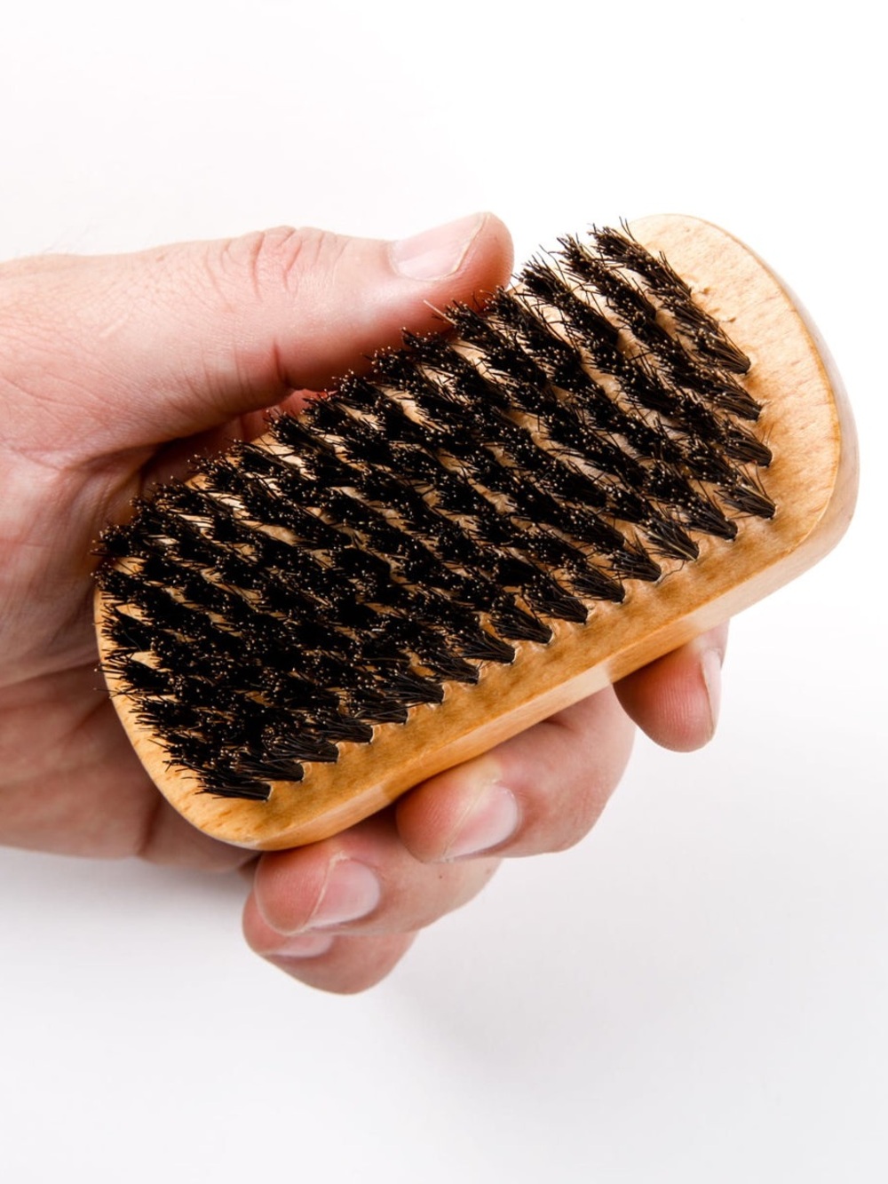 Cremo Wood Beard Brush - Natural Brown
